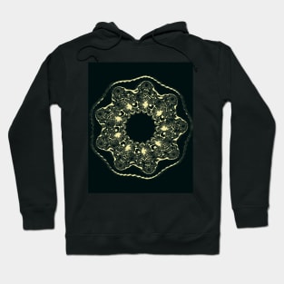 eding the circle... beyond simple fractals minute spirals in yellow gold Hoodie